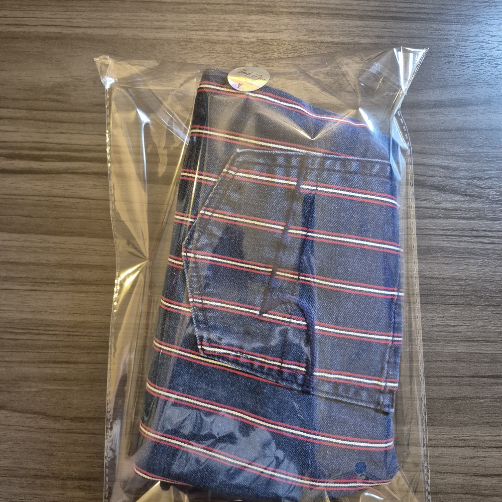 American Eagle Outfitters Blue Stripe Denim Mini Skirt - Picture 14 of 14